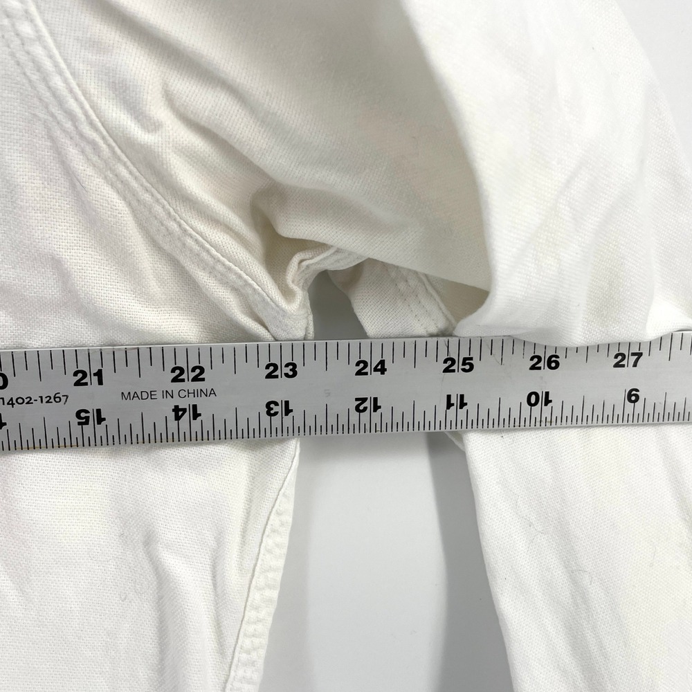 Polo Ralph Lauren Men's White Long Sleeve Button Down Shirt Size L Casual FLAW - Picture 5 of 8